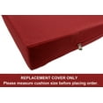 thumbnail image 3 of 4 Pack Savvy Red Water-resistant Covers 24"x22"x4" for Outdoor Patio Seat Cushions, 3 of 7
