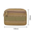 thumbnail image 3 of MOLLE Unisex Mini Riñonera Organizador de bolsillo Paquete de caza Bolsa de herramientas (Café), 3 of 5