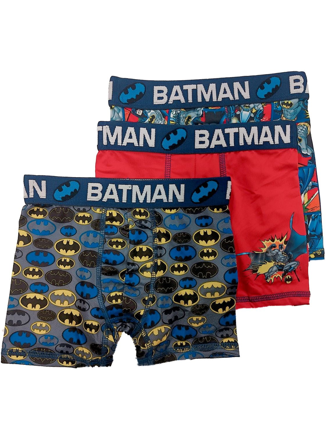 Size 8 DC Comics Boys 2 Pack Vintage Batman Boxer Brief Underwear 