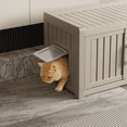 thumbnail image 2 of ENNSOO Cat House Compact Cute Stylish Design Spacious Interior Tough Shatter Resistant Material With Tool Free Installation For Indoor Pet Use, 2 of 5