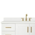 thumbnail image 5 of Ariel Taylor 55 In. Oval Sink Vanity With White Quartz Countertop In White, 5 of 10