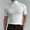White, variant on Aueoeo Mens T-Shirts White Blouse Mens Casual Turtleneck Mock Neck T Shirt Slim Fitted Short Sleeve Summer Basic Tops Mens Big & Tall Shirts S-5Xl Men Tee Shirts Pack On