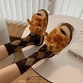 thumbnail image 3 of Zapatillas de interior para mujer, zapatillas de felpa cálidas para prevenir lindas zapatillas de felpa, zapatillas de felpa diseñadas para precisión, 3 of 8