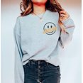 thumbnail image 7 of HAPPY SMILEY FACE TAPE Graphic Unisex Fleece Pullover, 7 of 7