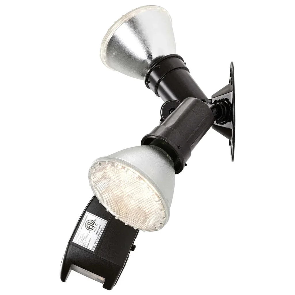 2 Light - 10" - Flood Light, Exterior - PAR38 w/Adjustable Swivel