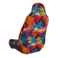 thumbnail image 2 of Wukai Colorful Hawaii Palms Full Set Car Seat Covers with Soft Padding Universal Auto Front Seats Protector and Cushion Mat, 2 of 5