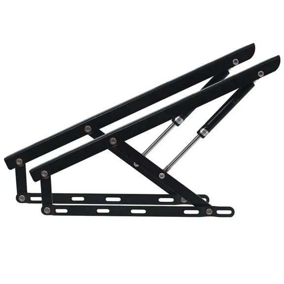 1Pair Heavy Duty Gas Spring Bed Storage Lift Kit,Tatami Bed Gas Strut, Folding Lift Up Spring Hinges for Bed Box or Sofa Bed