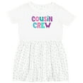 thumbnail image 3 of Inktastic Cousin Crew Cute Family Girls Toddler Dress, 3 of 5