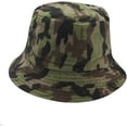 thumbnail image 3 of CoCopeaunts Camo Bucket Hat Women Reversible Wear Hiking Camping Hunting Bucket Cap Comfort Cotton Sunscreen Men Fisherman Hat, 3 of 7