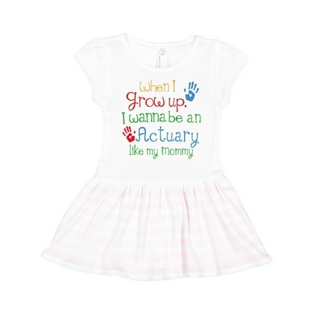 

Inktastic Actuary Like Mommy Gift Toddler Girl Dress