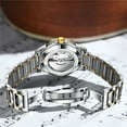 thumbnail image 4 of GUANQIN Women Men Couple Lovers Day Date Vintage Wristwatch Analog Japanese MIYOTA Automatic Self-Winding Mechanical Sapphire Crystal Wrist Watch Stainless Steel Luminous Waterproof Business Clock, 4 of 8