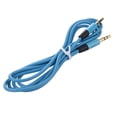 thumbnail image 3 of 3X Cable Estereo de Audio de 3,5 mm Auxiliar Aux de Macho A Macho para PC para MP3 Coche (Azul), 3 of 4
