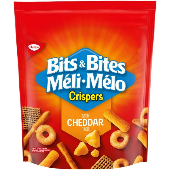 Crispers Bits & Bites Cheddar Snack Mix, 145 g