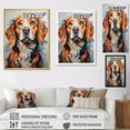 thumbnail image 4 of Designart "Blissful Beagle I" Animals Dog Floater Framed Canvas Prints, 4 of 5