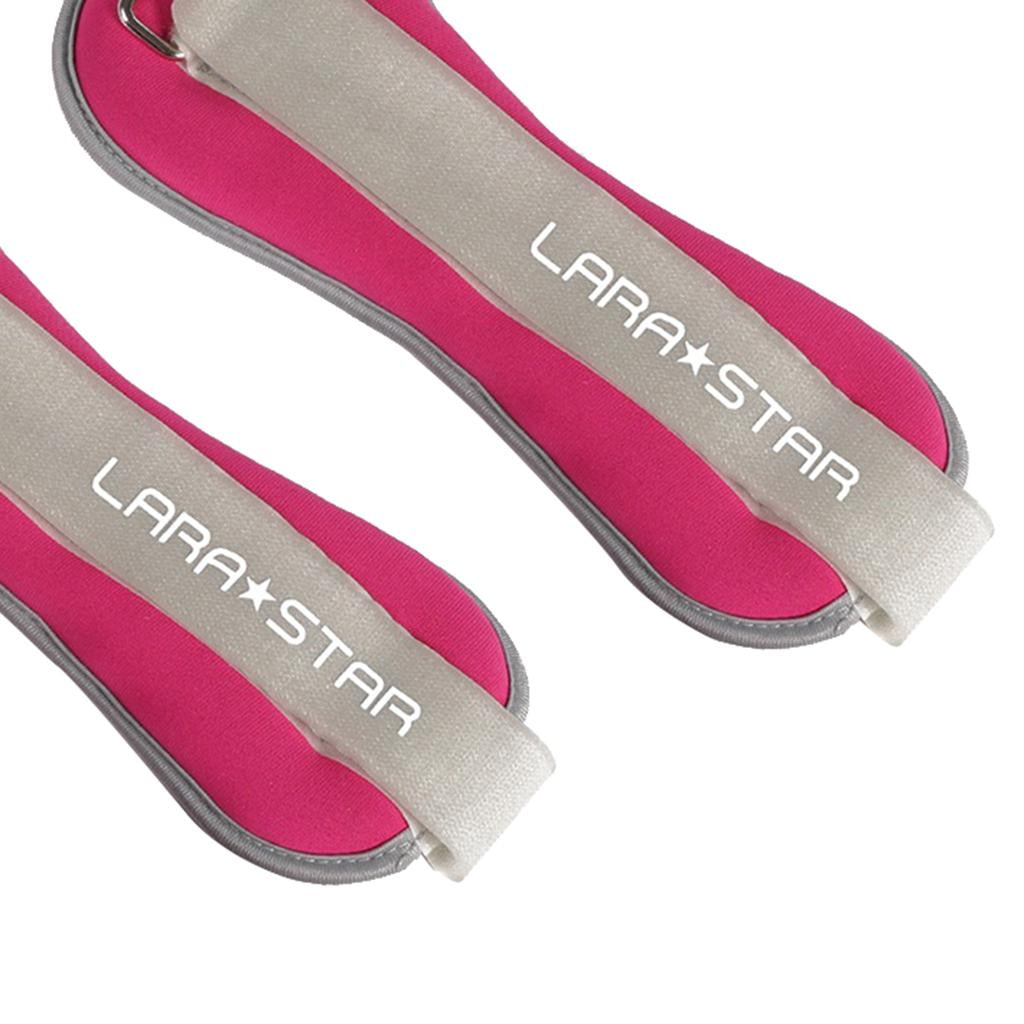 funtasica Ankle Wrist Weights Arm Leg Muscle Building Fitness Exercise for Weight Lifting - Pink