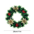 thumbnail image 3 of Gumesh All-Weather Artificial Winter Wreath - Pre-Decorated for Front Door, Fireplace & Stair Railing, Ready-to-Hang Christmas Decor, 3 of 6