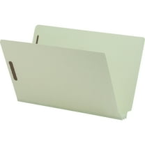 Nature Saver, NATSP17266, Legal Size Pressboard Fastener Folders, 25 / Box, Gray/Green