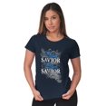 thumbnail image 4 of Soul Savior Jesus Christ Christian Womens Slim Fit Graphic Tee Brisco Brands S, 4 of 5