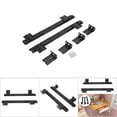 thumbnail image 3 of Kit Pour Tablette De Clavier,Bearing Runner Under Draw,Keyboards,2Pcs Thickened Cold Rolled Steel Computer Desk Keyboard Slide Rail Bracketwhite, 3 of 7