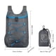 thumbnail image 3 of Mochila Plegable 10 Litros [Estilo Cordón Elástico 608] [Logotipo Del Fabricante Vanaheimr] (Gris), 3 of 9
