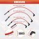 thumbnail image 3 of Cables de bobina de bujía de automóvil Unique Bargains 7mm para Volkswagen Beetle Golf Jetta L4 2.0L No.06A905430J - Paquete de 4, 3 of 7