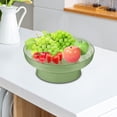 thumbnail image 1 of Decorative Pedestal Bowl Dessert Display Stand for Kitchen Table Centerpiece Green, 1 of 8