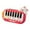 Red, variant on Funix Portable Educational Keyboard Toy for Toddlers and Children, Animal Design Piano Toy, Multifunctional Early Learning Toy with Lights and Music