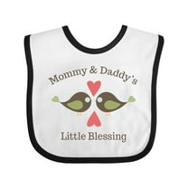 Inktastic Mommy & Daddy's Little Blessing Boys or Girls Baby Bib