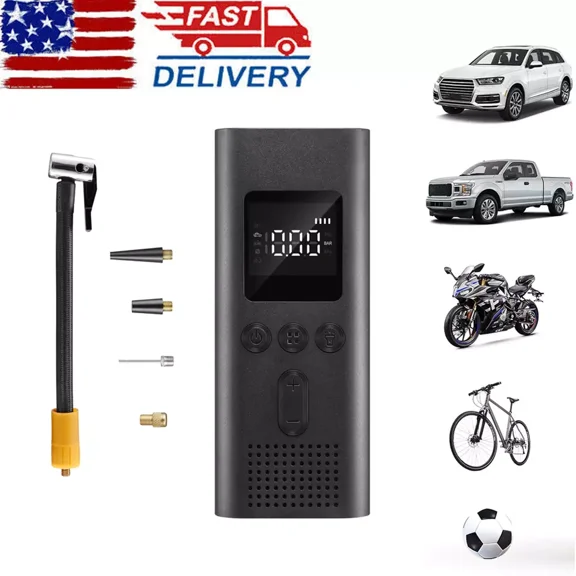 150 Psi Tire Inflator Portable Air Compressor - Cordless Air Pump For Car Tires