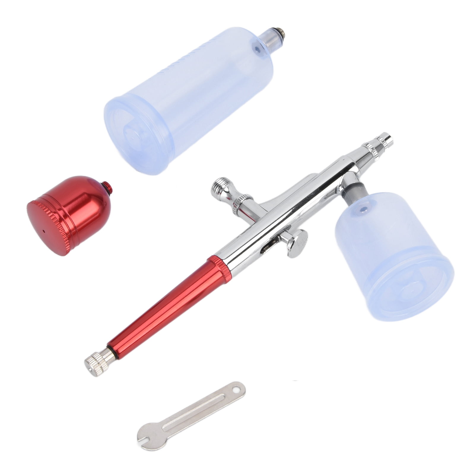 BOKYAN Paint Airbrush G1/8 DIY Airbrush Kit with Connector and Wrench for Home Decoration Model Printing, 7.48 inches / 19 cm Red