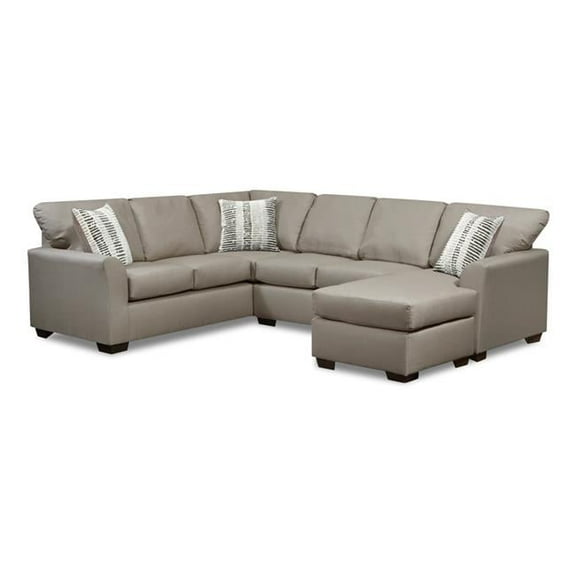 Neo Living NL702-TAUP-SEC-CHAISE Aaliyah Corner Sectional with Right Facing Chaise, Taupe