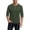 Dark Green0407L&09, variant on Men's 3/4 Sleeve T-Shirts V Neck Henley Shirts Big and Tall Lightweight Fitness Training Baseball Men Workout Shirts Blue M