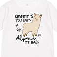 thumbnail image 4 of Inktastic Grammy's You Say Alpaca My Bags Boys or Girls Long Sleeve Toddler T-Shirt, 4 of 5