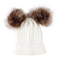 thumbnail image 4 of TAIAOJING Beanie Hats for Women Men Cotton Lined Boys Girls Hat Cap Hat Knitted Kids Pom Winter Toddler Hat Baby Hats, 4 of 6