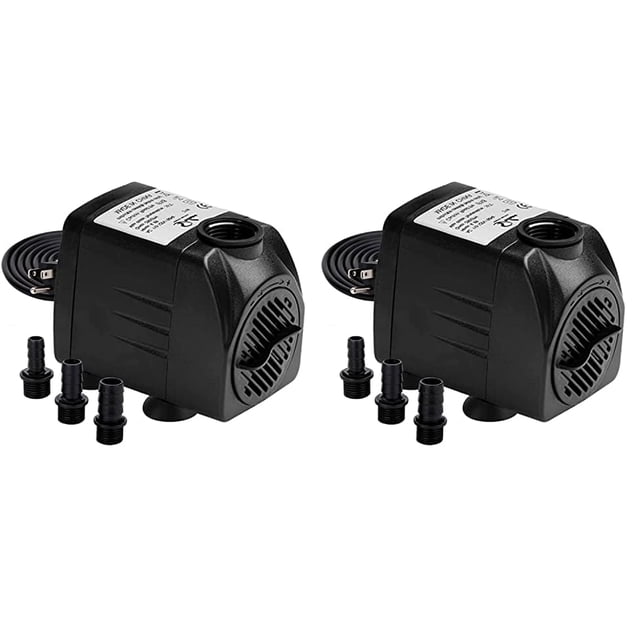 Bomba de agua Simple Deluxe, 290 GPH, 21 W, cabezal de potencia sumergible