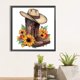 thumbnail image 1 of Cuadros Decorativos Pintura de diamante 5D DIY taladro redondo completo sombrero de vaquero y botas decoración del hogar DQrwqpou embutido en tela, 1 of 7