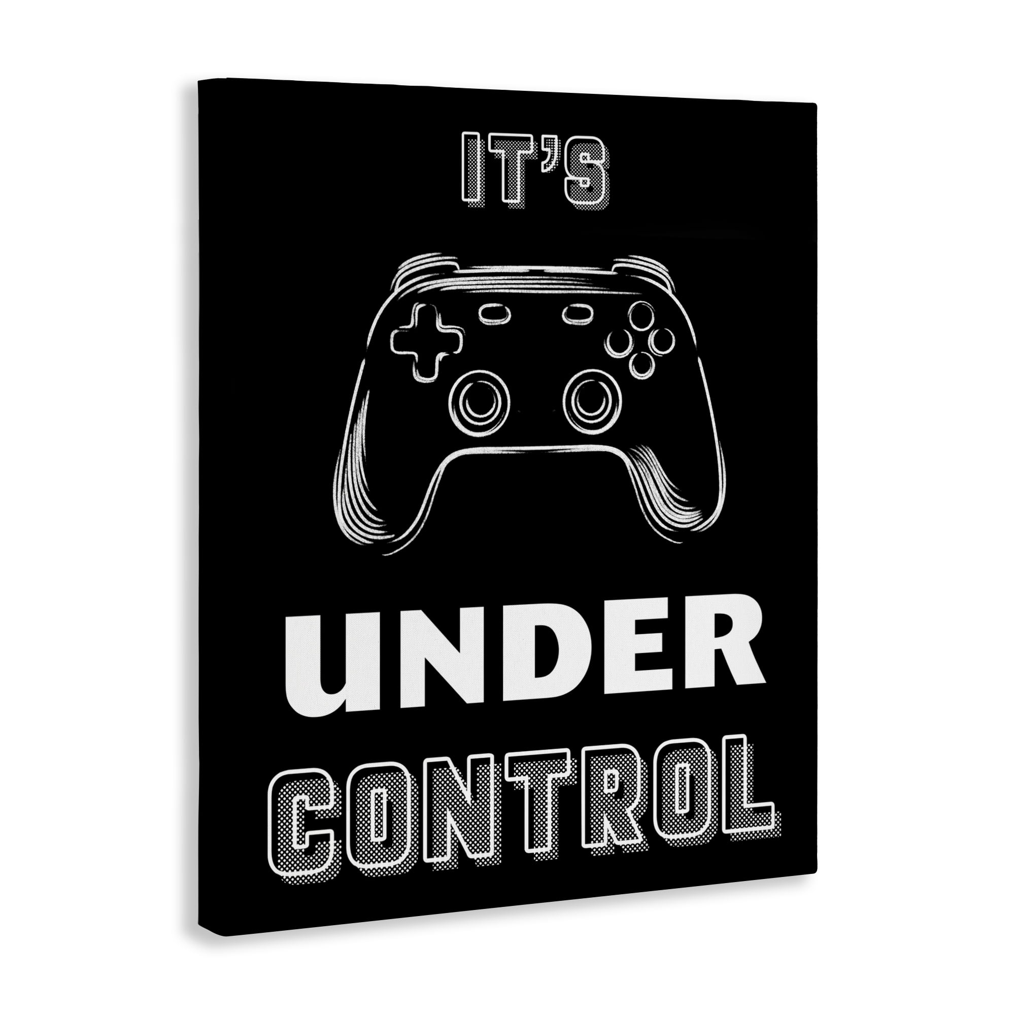 Stupell Industries Under Control Gamer Canvas Wall Art, design by Marcus Prime