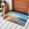 thumbnail image 4 of Non-Slip Rug Pad Rugs Summer Beach Sunset Waves Rectangle Area Rugs 2x3Ft Soft Carpet Pads for Living Room Kids Room, Ocean Blue Water Ripple, 4 of 9
