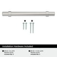 thumbnail image 4 of Amerock Central 5-1/16 inch (128mm) Center-to-Center Polished Chrome Cabinet Pull, 10 Pack, 4 of 4