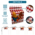 thumbnail image 7 of Table Runner Dresser Scarves 108 Inch Long, Farmhouse Rooster Daisy Buffalo Check Plaid Linen Dining Table Runners Red White Tabletop Scarf for Wedding Holiday Party Kitchen, 7 of 7