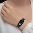 thumbnail image 2 of Correa suave del silicón de la prenda impermeable del color del doble de la pulsera-banda de Smartwatch para la banda 7, 2 of 5