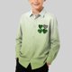 thumbnail image 1 of Blusa y camisa de manga larga con cuello vuelto para niños, camisa informal de moda para niños y niñas, camisa de manga larga con estampado del Día de San Patricio, camisa de manga larga con cuello vu, 1 of 7