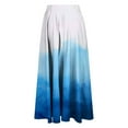 thumbnail image 5 of Maoxin Skirt for Women Women's Casual Flowers Printed line Elastic Waist Skirt Plus Size Skirts for Women,Blue,3XL, 5 of 5
