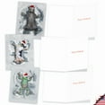 thumbnail image 4 of 20 Merry Christmas Note Cards with Envelopes (4" x 5.12") - Critter Snow Angels Merry Christmas (10 Designs, 2 Each) AM4187XSG-B2x10, 4 of 6