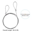 thumbnail image 2 of Unique Bargains Stainless Steel Cable, 2 Pack PVC Coated 1/32' Wire Rope for Deck Railing 3.3ft, 2 of 4