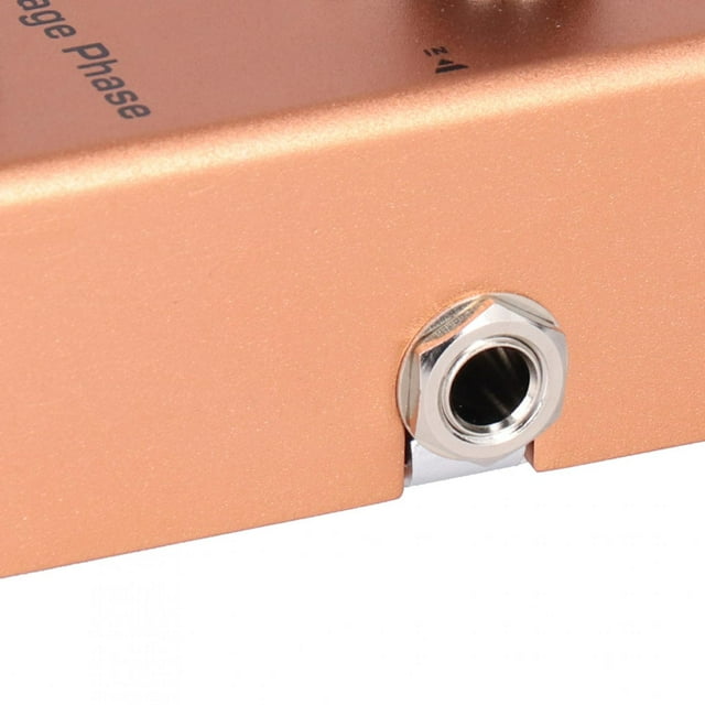 LAFGUR Phase Effect Pedal, Portable Aluminum Alloy Mini Single Mini Electric Guitar Vintage Phase Effect Pedal Musical Instrument Accessories DC 9V