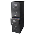 thumbnail image 1 of Pemberly Row 22" Deep Commerical Grade 4 Drawer Letter File Cabinet in Black, Fully Assembled, 1 of 4