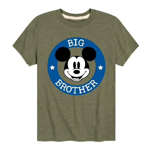 Mickey And Friends - Mickey Big Brother - Youth Short Sleeve Graphic T-Shirt