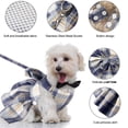 thumbnail image 3 of 1 pieza de falda a cuadros JK para mascotas, correa para el pecho, cuerda de tracción, chaleco para perros y gatos para pasear, 3 of 5