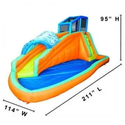 Banzai Surf Rider Kids Inflatable Outdoor Lagoon Water Slide Splash Park